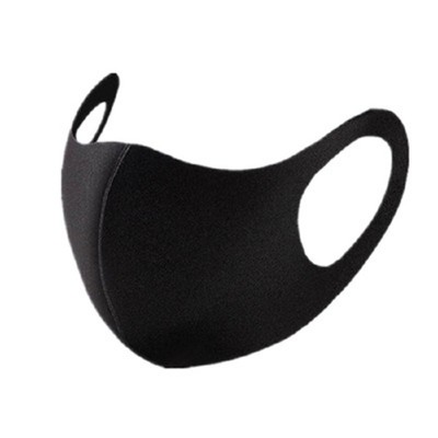 3 Layer Anti-dust Plain Colour Washable Cotton Winter Mouth Mask for Adult and child