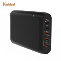 Trending product High output 120w 87W 61W 45W PD QC4.0 desktop charging station, single pd 100w quick charger for multi devices